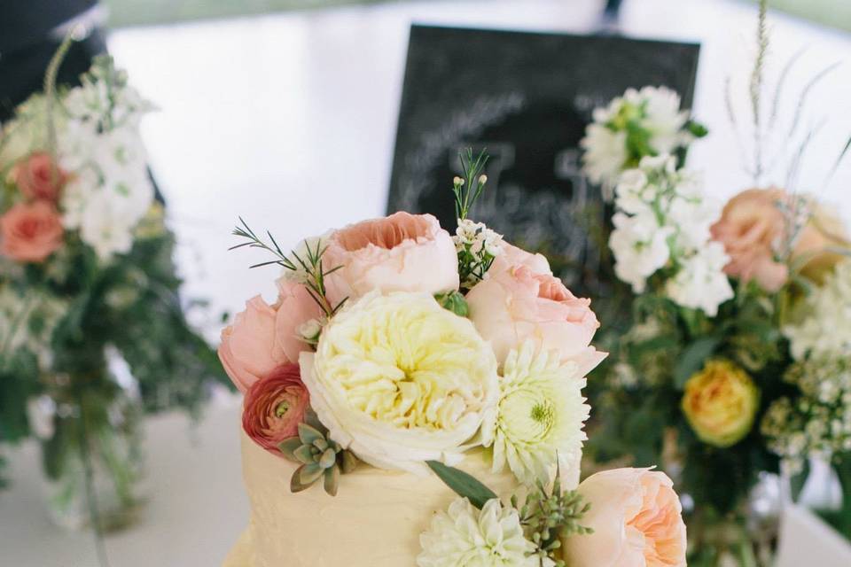 Floral Cascade Cake