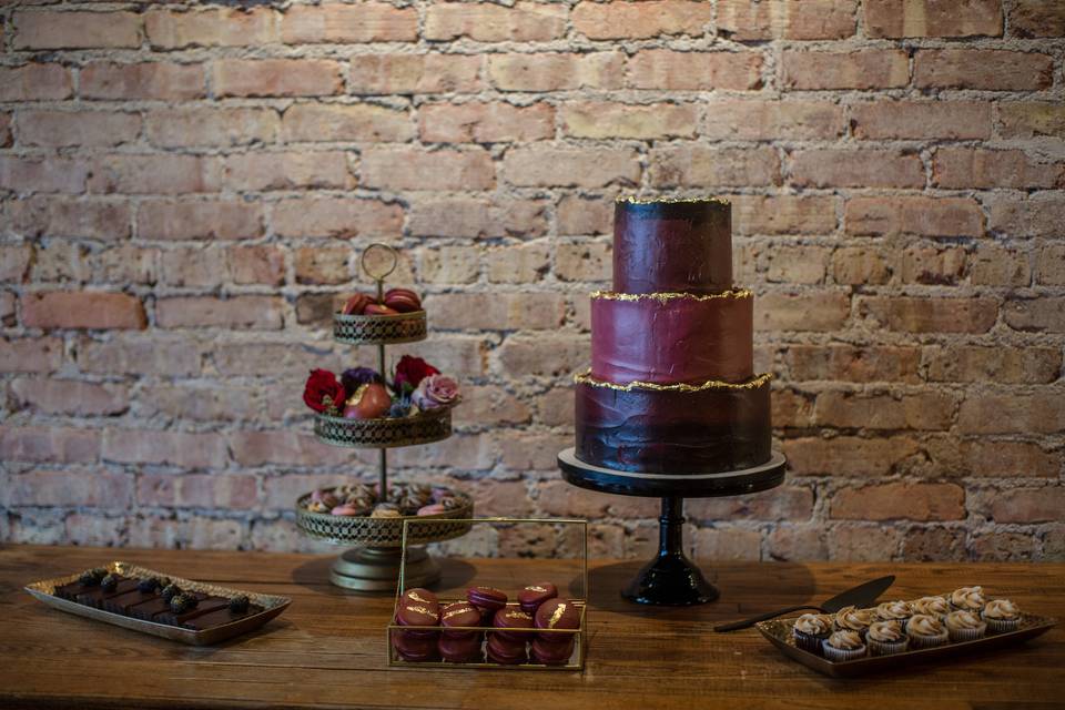 Wedding cake and desserts