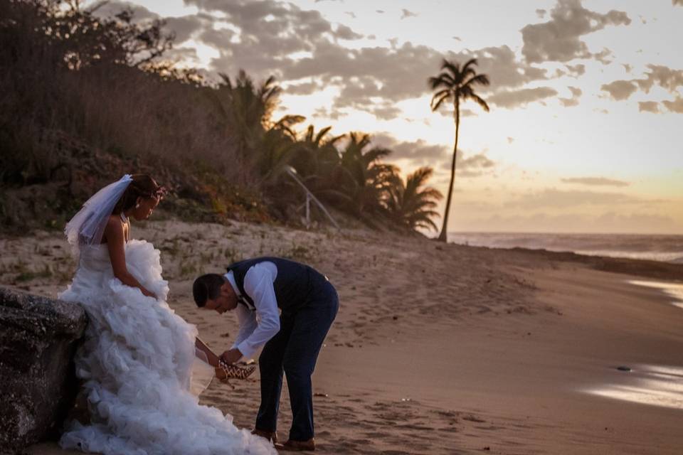 Puerto Rico beach wedding