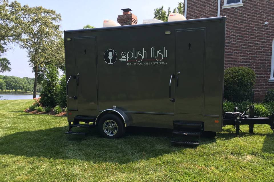 Portable restroom trailer