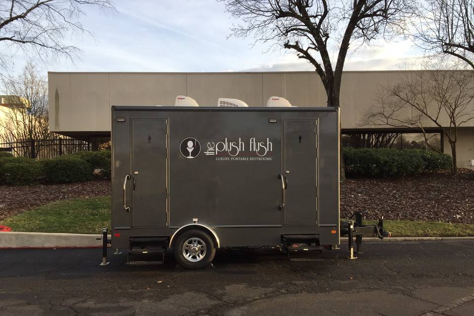 Portable restroom trailer