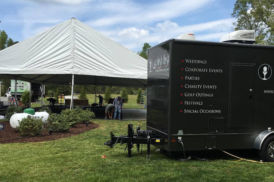 Portable restroom trailer