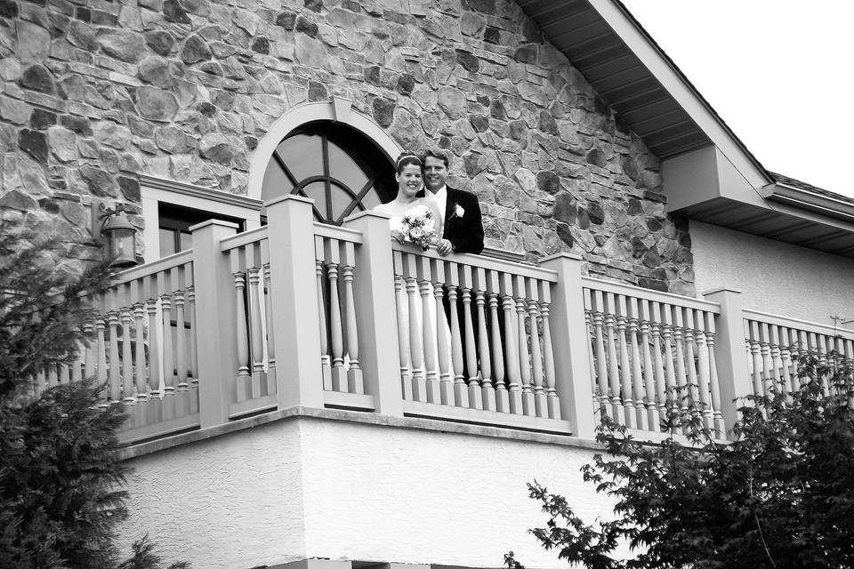 Couple on balcony