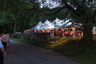 Tented event at Hagley