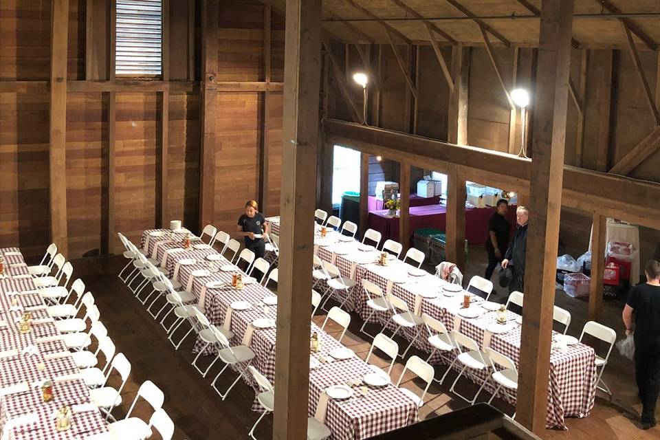 Barn-style wedding