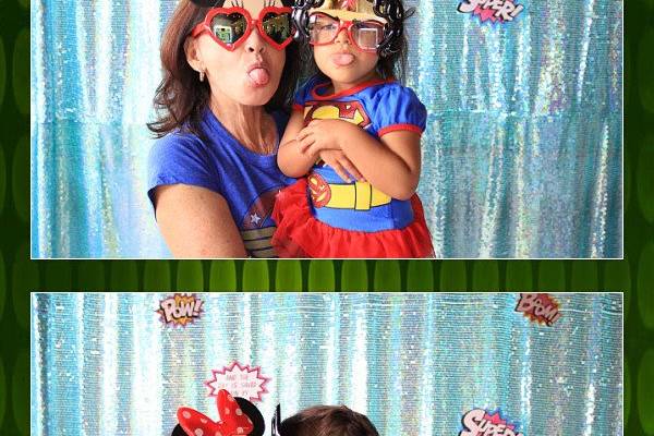 Sample of a photo strip for a birthday party