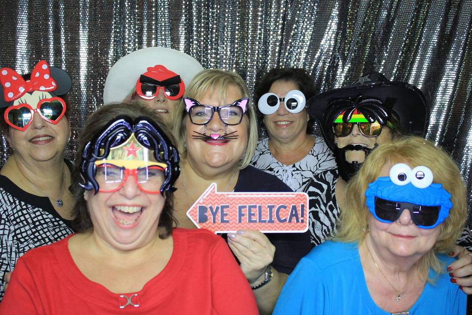 Fun glasses and awesome signs at every event!