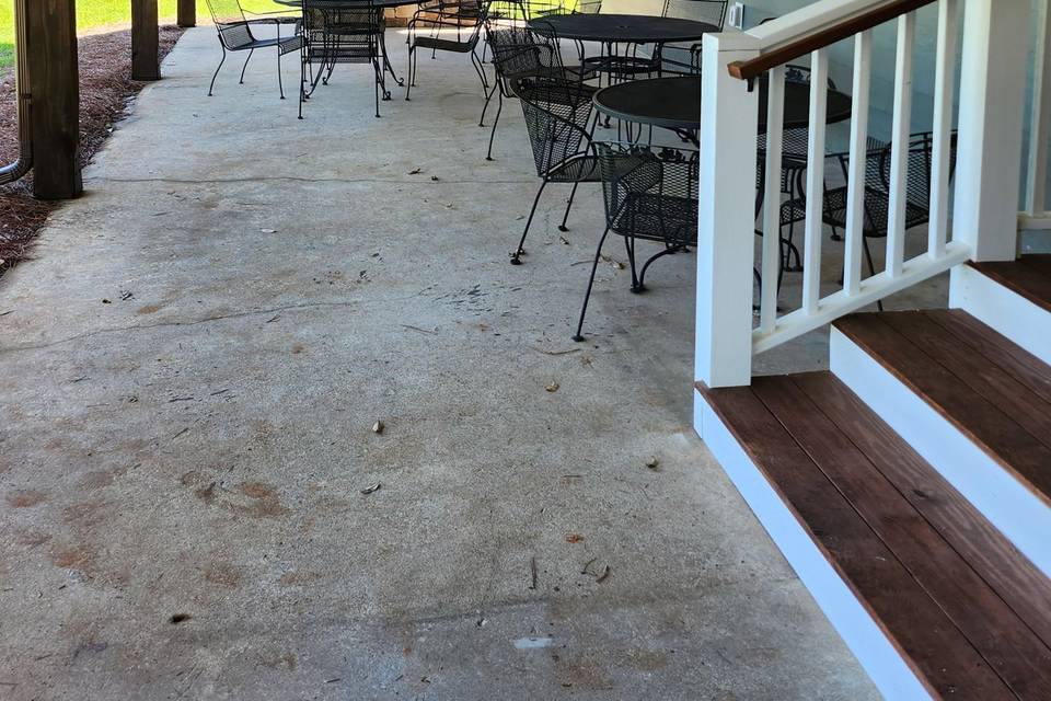 Covered back patio