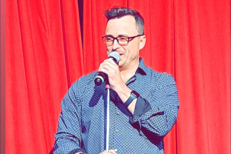 On stage