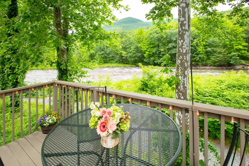 Overlooking the creek