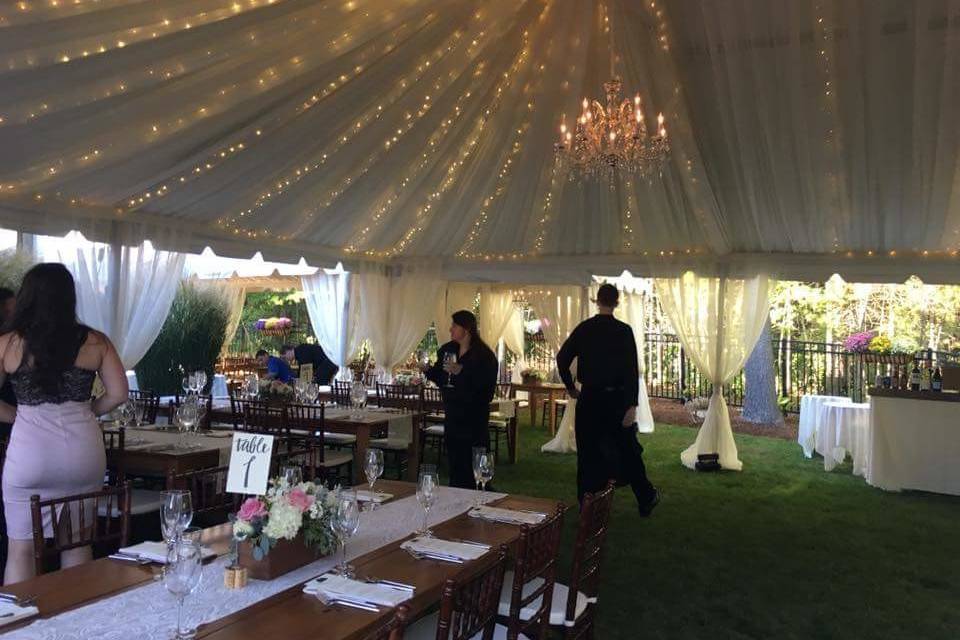 Tent wedding