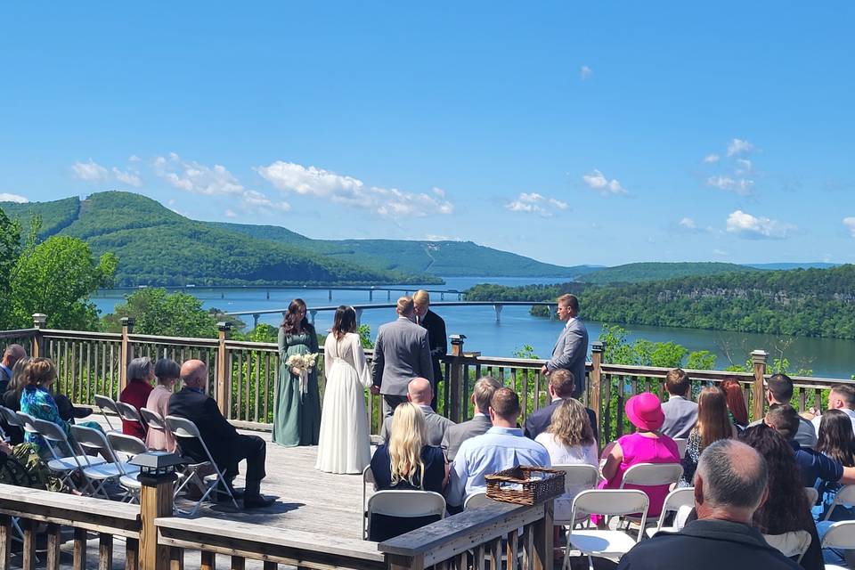 Winery Ceremony Deck Area