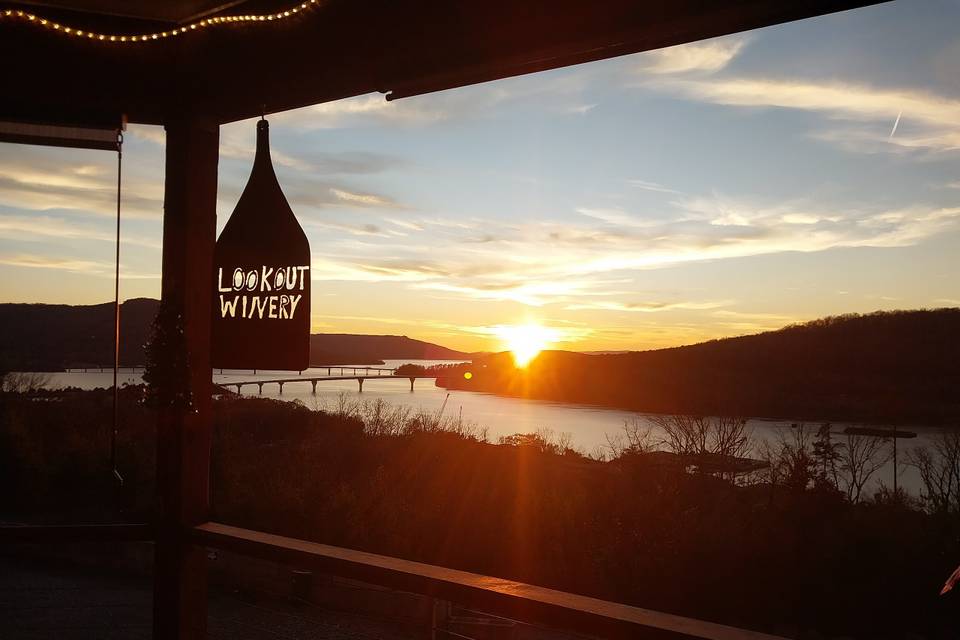 Winery sunset