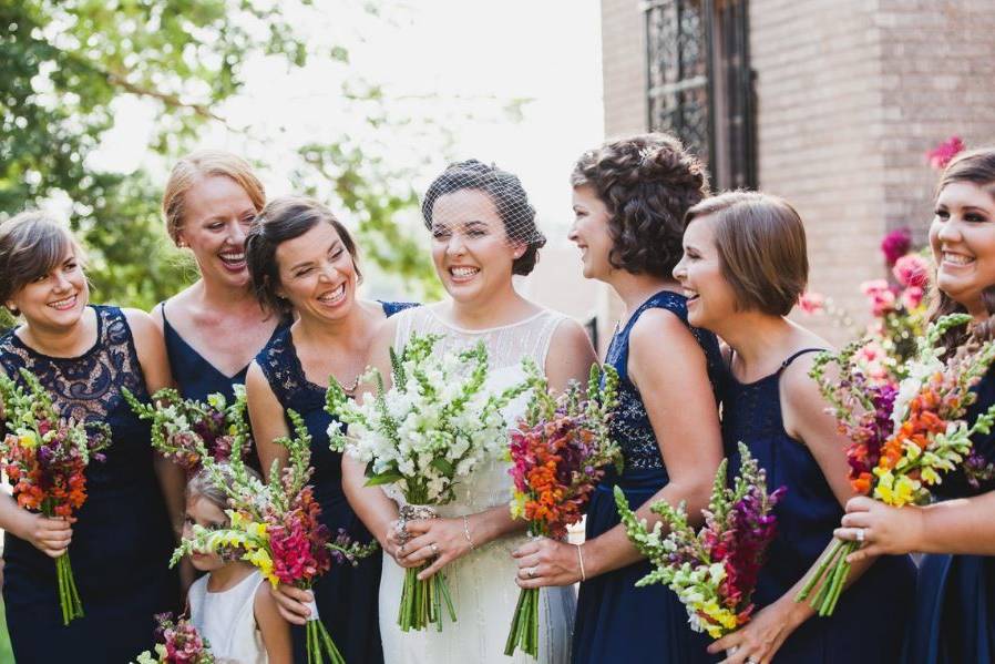 Bride and the bridesmaid