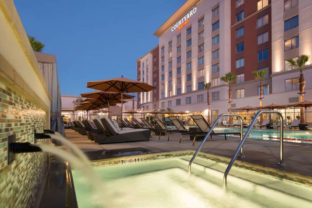Hot tub area