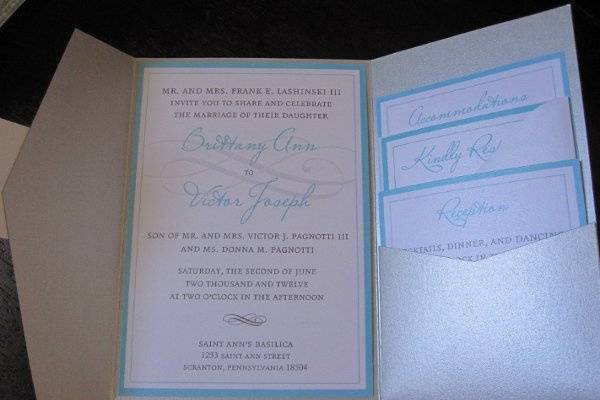 Valerie Briglia Custom Invitations and Design