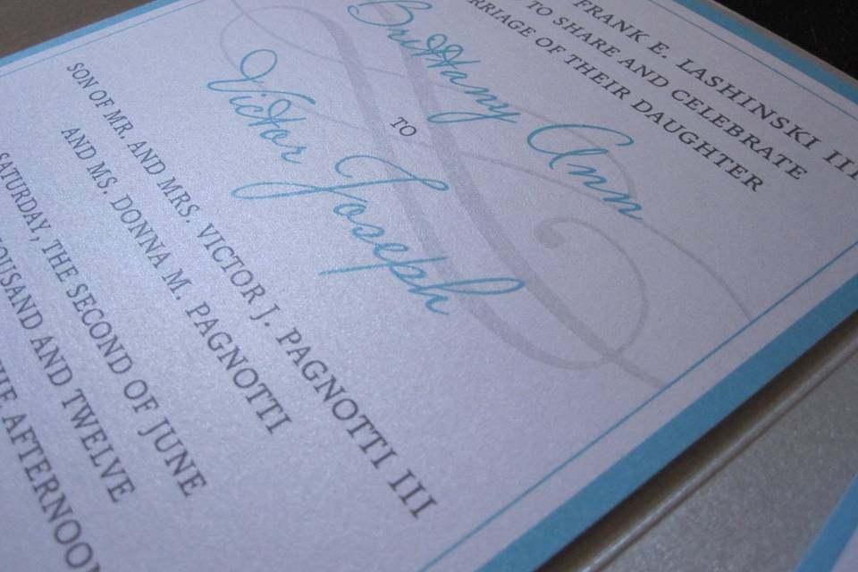 Valerie Briglia Custom Invitations and Design