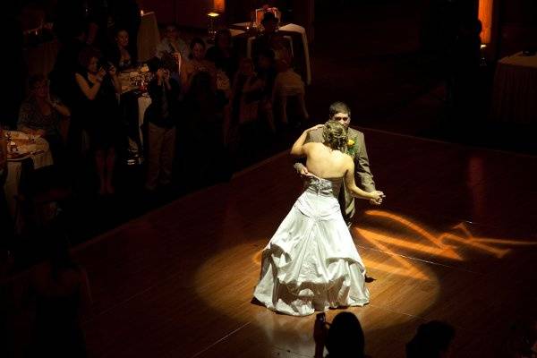 Dancing newlyweds