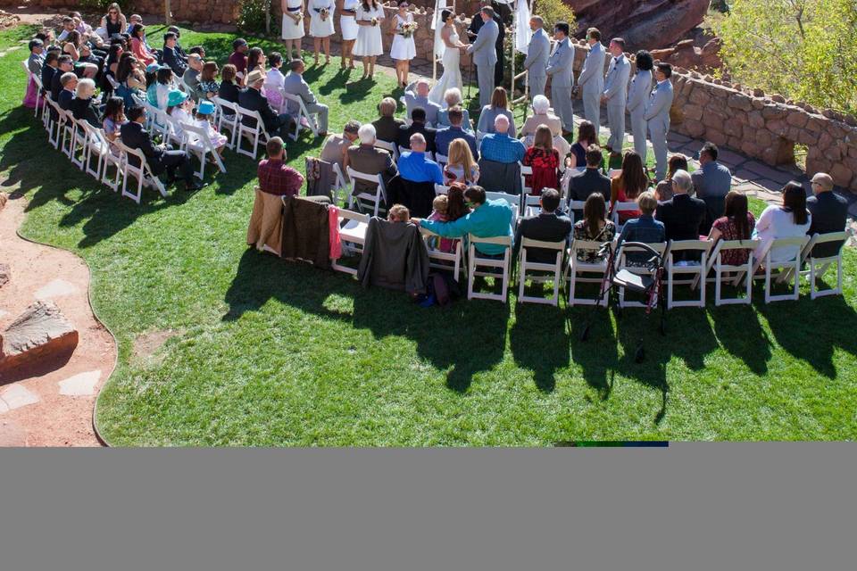 Trading Post Backyard Ceremony