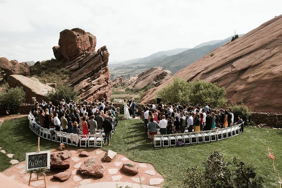 Trading Post Backyard Ceremony