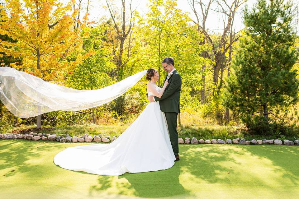 Autumn outside ceremony