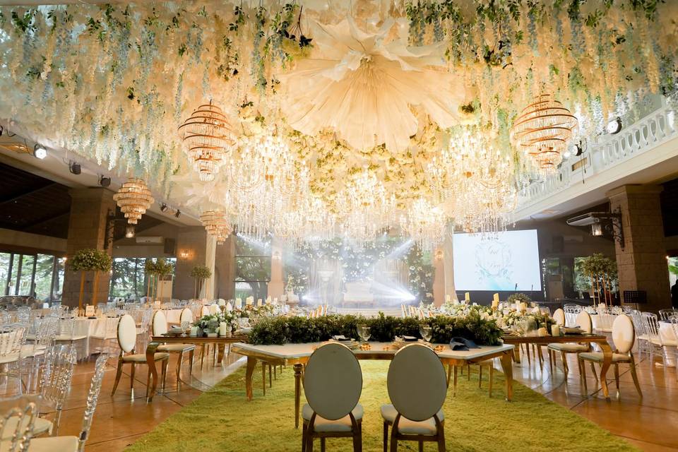 White and green reception