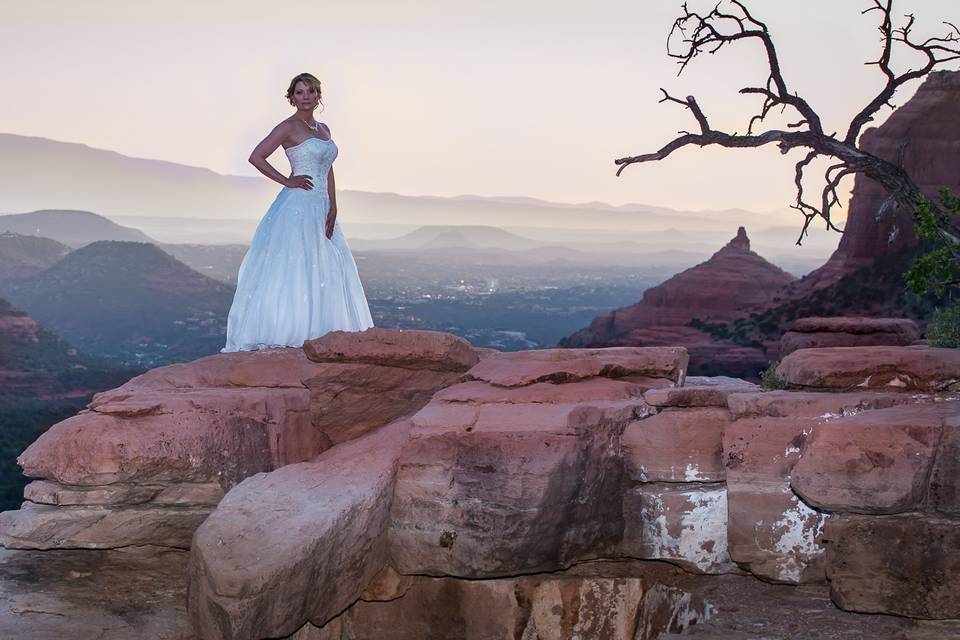 Sedona sunset batt power ceremony