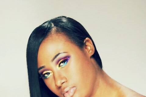 Beauty Shoot.. Rainbow Glitter Eyes