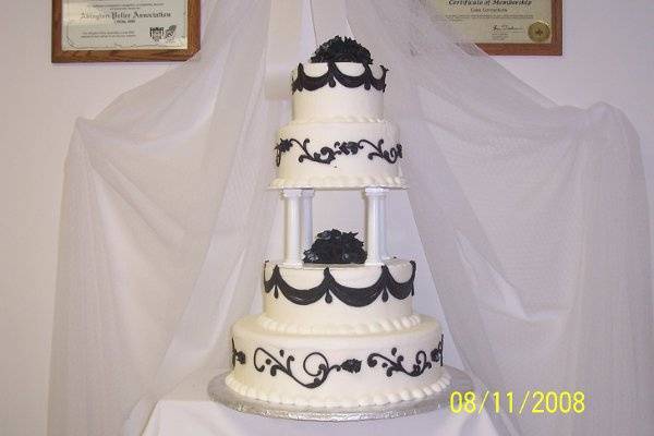 Wedding cake serves 180-200