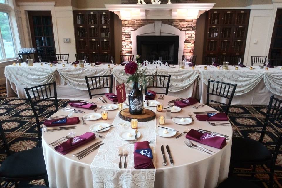 Traditional head table