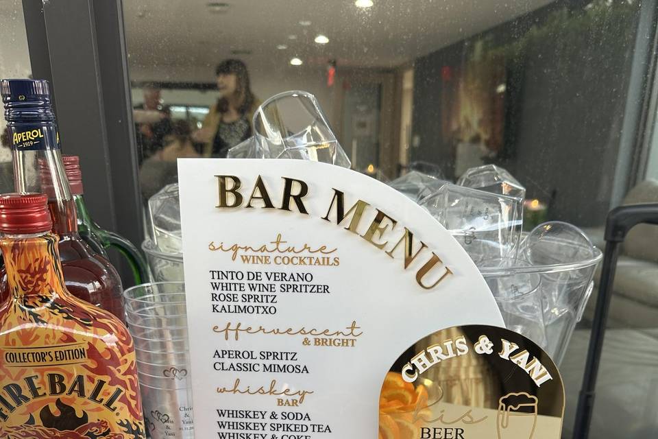 Bar Menu