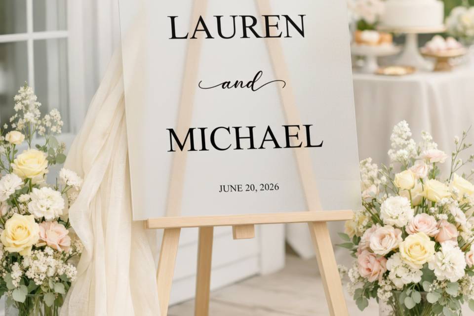 Frosted Sign