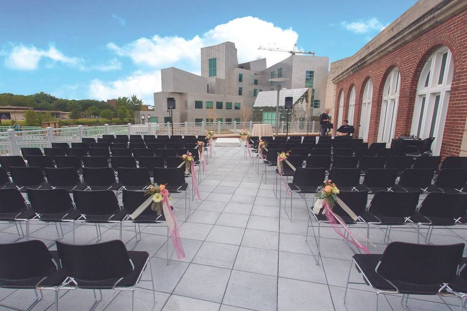 Enjoy a beautiful ceremony on the IMU terrace!