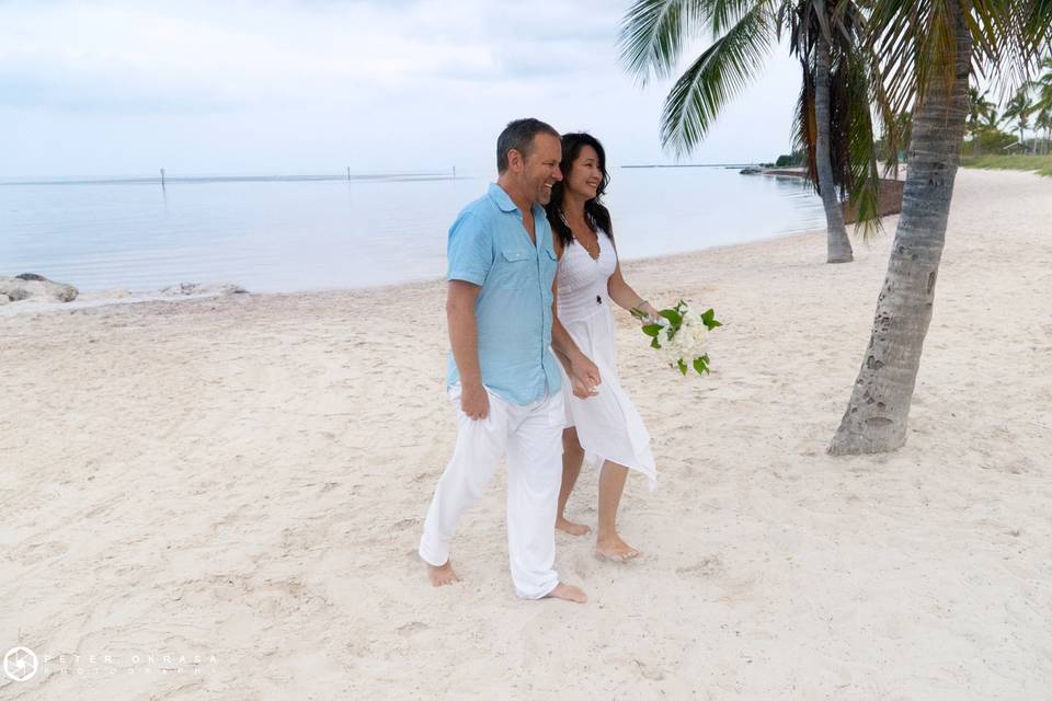 Wedding at Smathers Beach