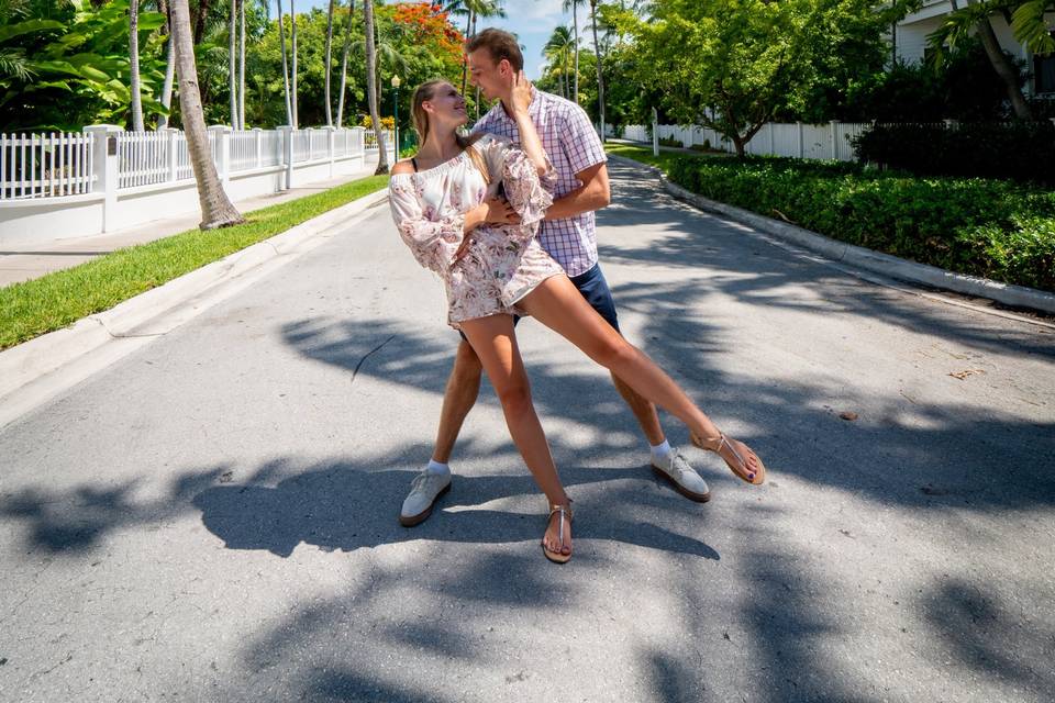 Dancing on the street