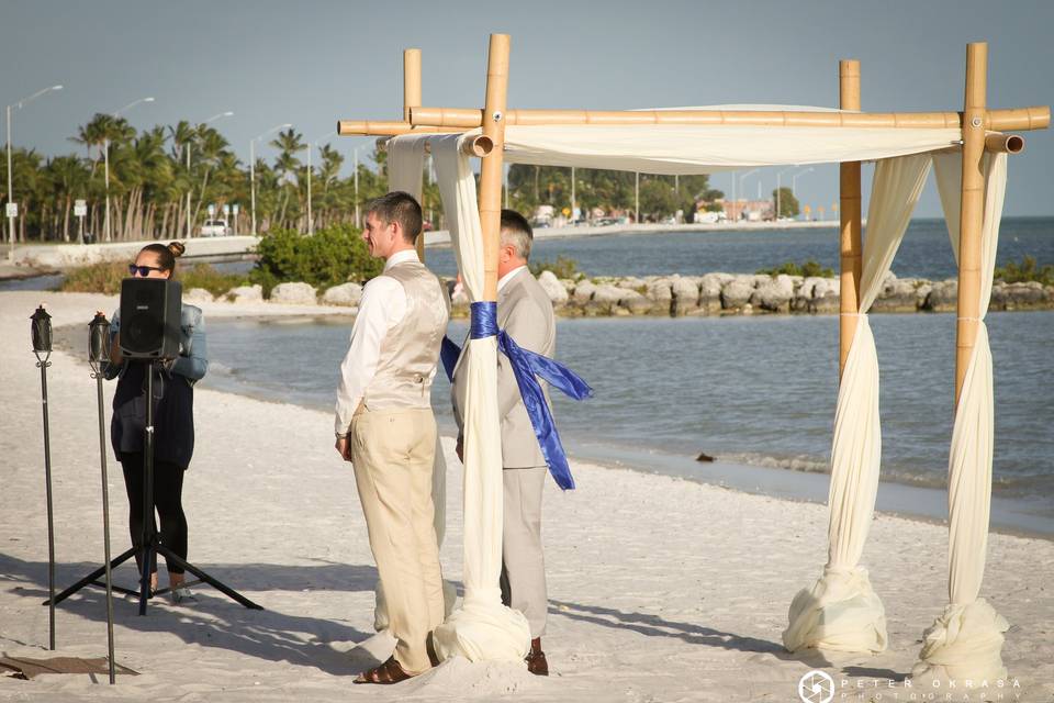 Wedding at Smathers Beach