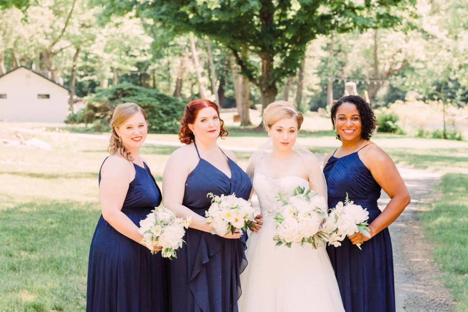 Bride and Bridesmaids