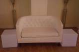 White leather couch