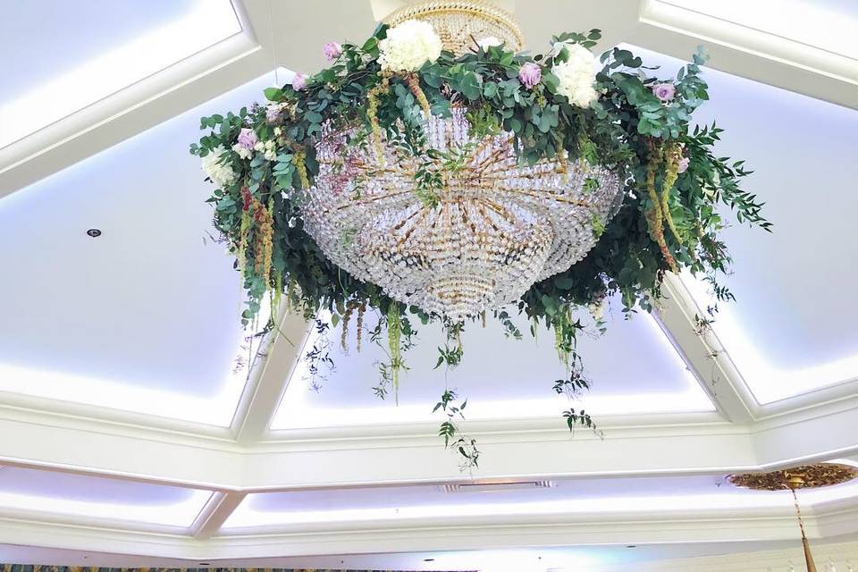 Flower chandelier