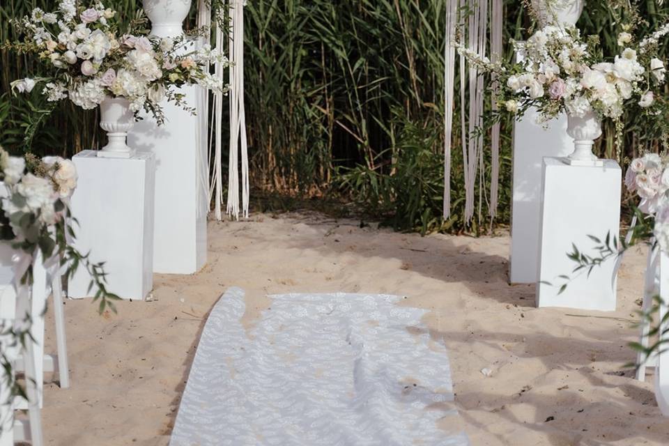 Boho style ceremony