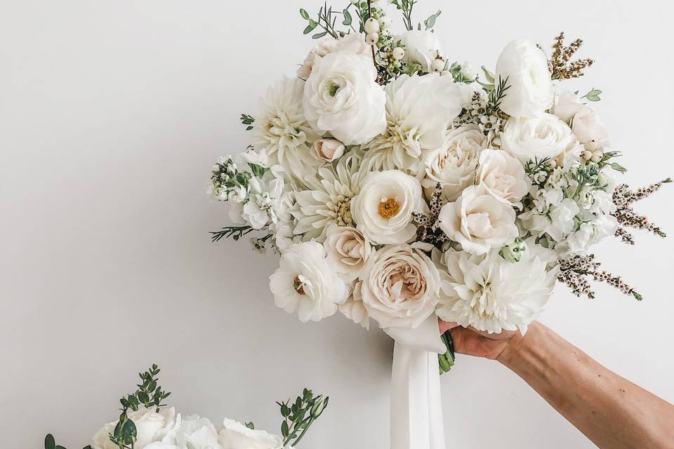 White bouquets