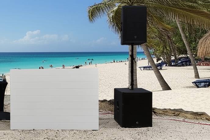 White Wood DJ Booth