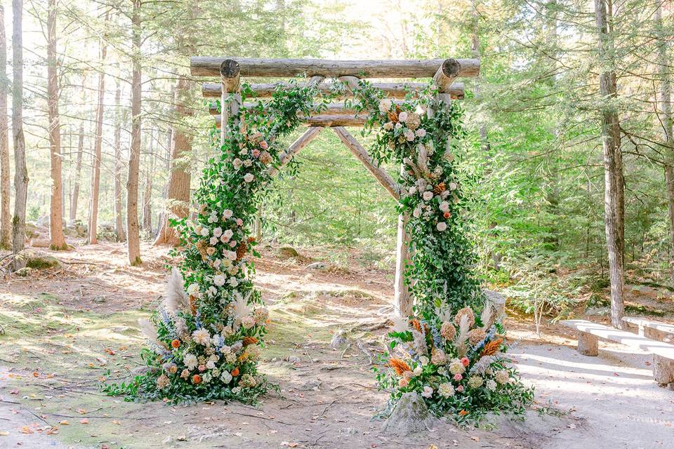 Pergola with Flowers