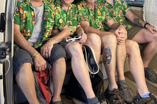 Matching shirts not required