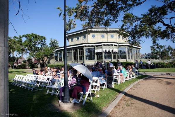 Outdoor wedding ceremony