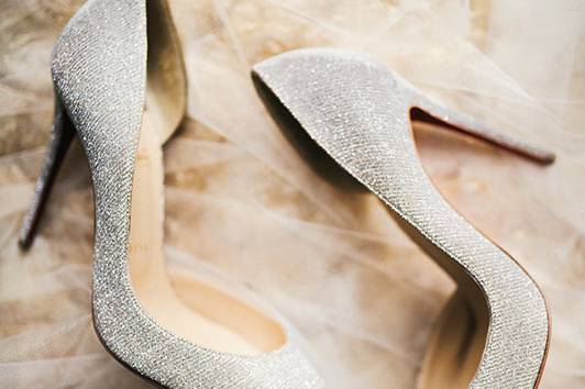 Bride's Christian Louboutins