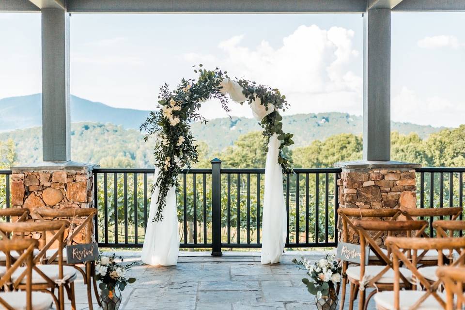 Covered Patio Ceremony Space