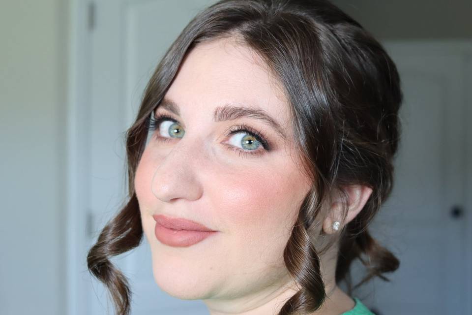 Soft Glam Hair and Makeup