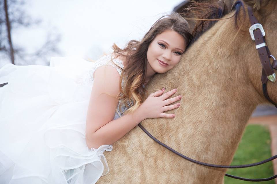 On horseback