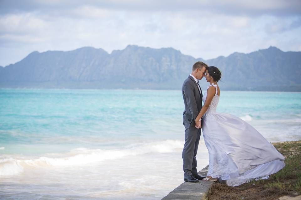 Couple by the beach